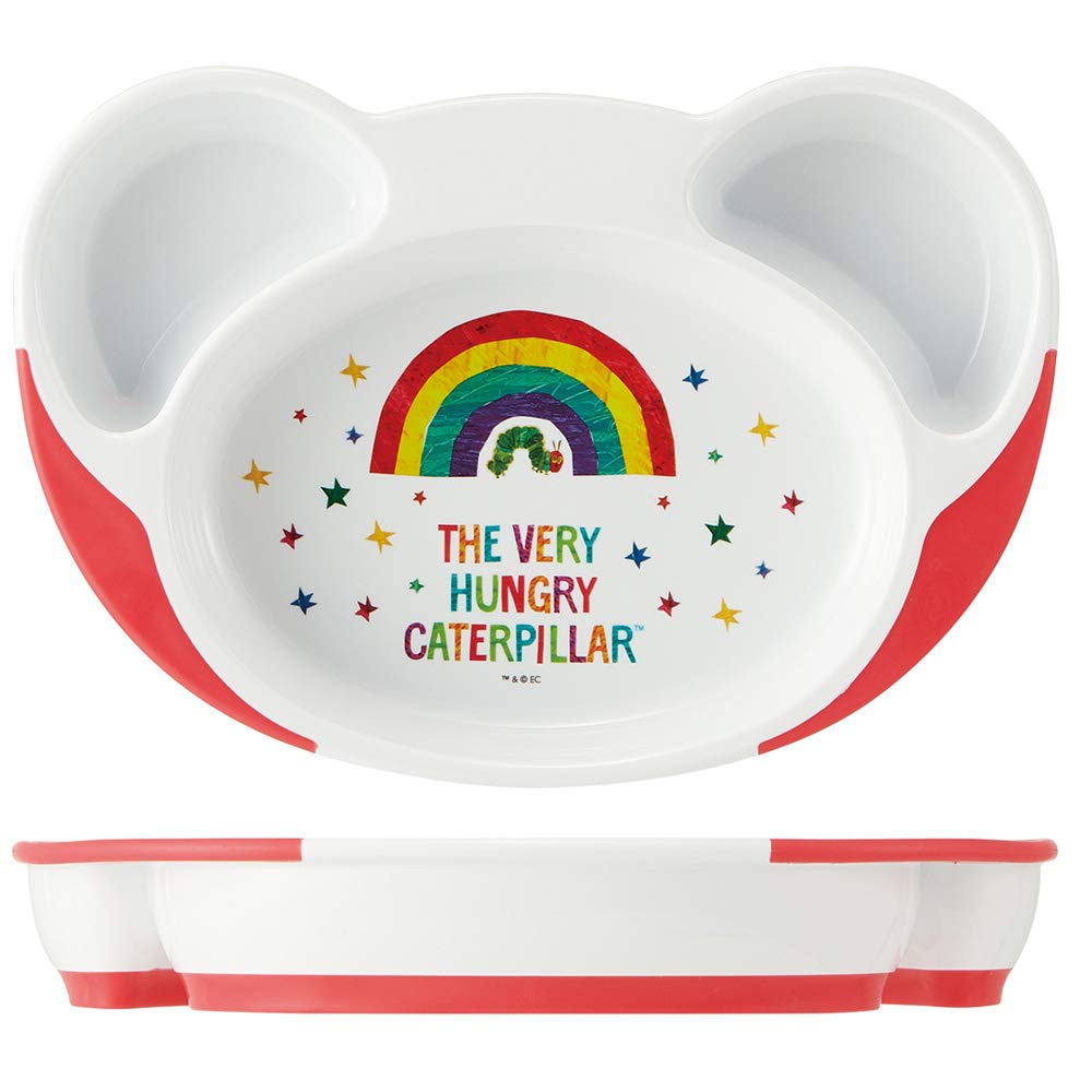 Skater Baby Lunch Very Hungry Caterpillar X X Children's Plate, Easy-Scooping, Plate, Design, 22.7 15.7 3.6cm (WP7)