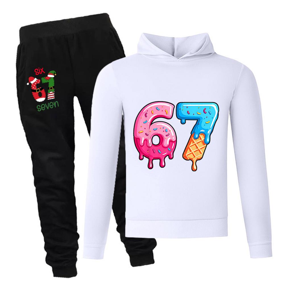 Set aus langärmeligem, locker sitzendem Kinderpullover mit Buchstabenprint