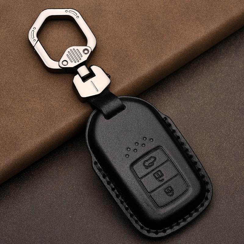 Leather Car Key Case Cover Shell for Honda Civic Accord Fit Hrv Crv Jazz City Protector