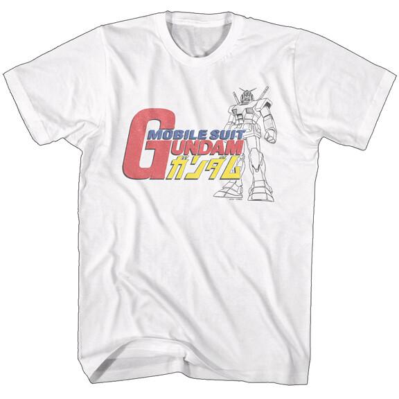 Gundam Japanese Military Anime Merch Mobile Suit Logo Men T Shirt XXL