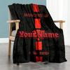 Manchester Customize Text Blanket Multi-purpose Personalized Blanket Soft Warm Cozy Versatile for Bed Sofa Chair Bedding Four Seasons Multipurpose