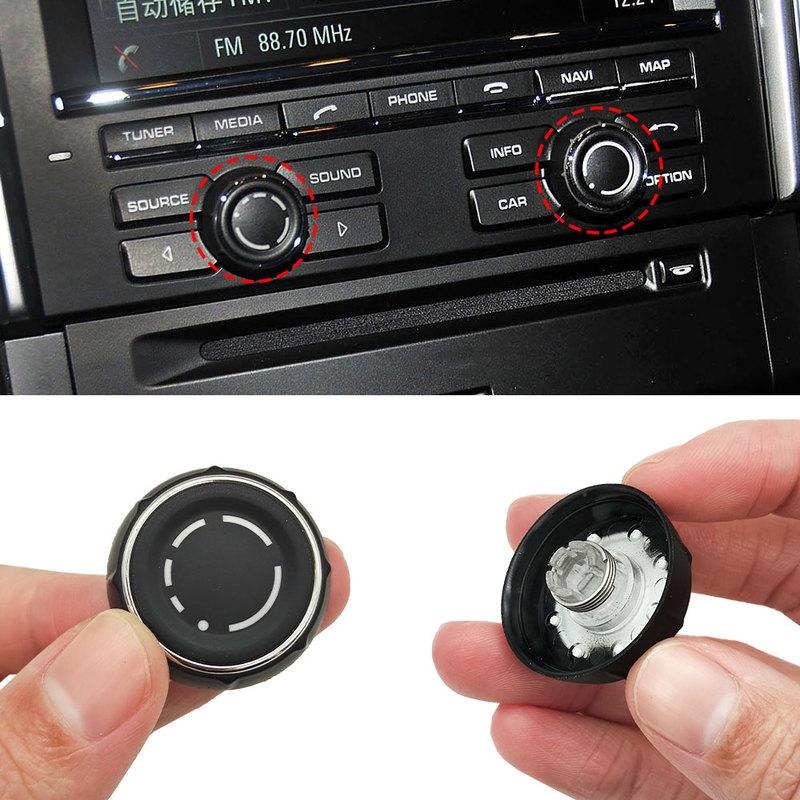 Car Center Console Audio Volume Knob Cover CD Control Switch Button Replacement For Porsche Cayenee Panamera Macan 970