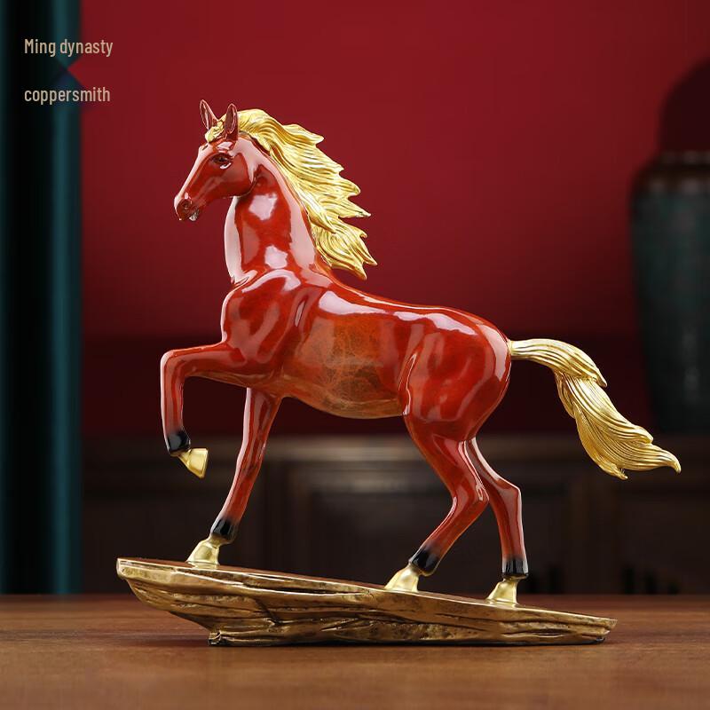 Daming Coppersmith Soaring Horse Bronze Ornament