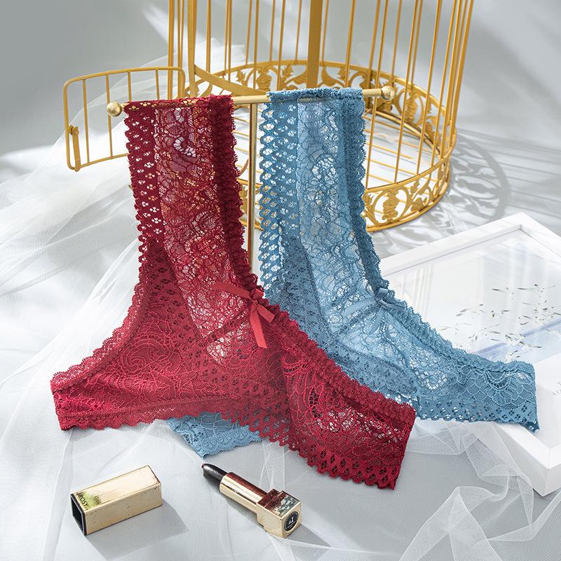 Damen Höschen Niedrige Taille Schnelltrocknend Verführerische Unterwäsche Sexy Tanga