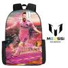 Football Schoolbag Surrounding Primary And Secondary School Students Backpack Miami International Player Backpack Single-Layer Bag
