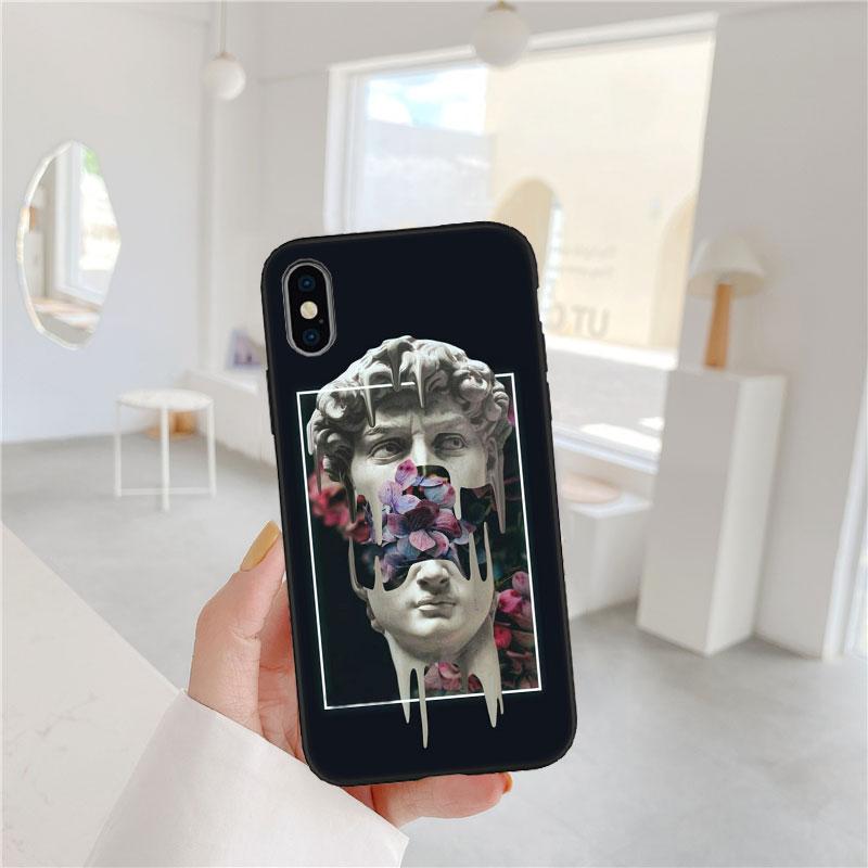 PP25 David Statue funny Soft Shell Phone Case for OPPO A3 Pro A72 A74 A76 A77 A77S A78 A79 A94 A95 A18 A40M A58
