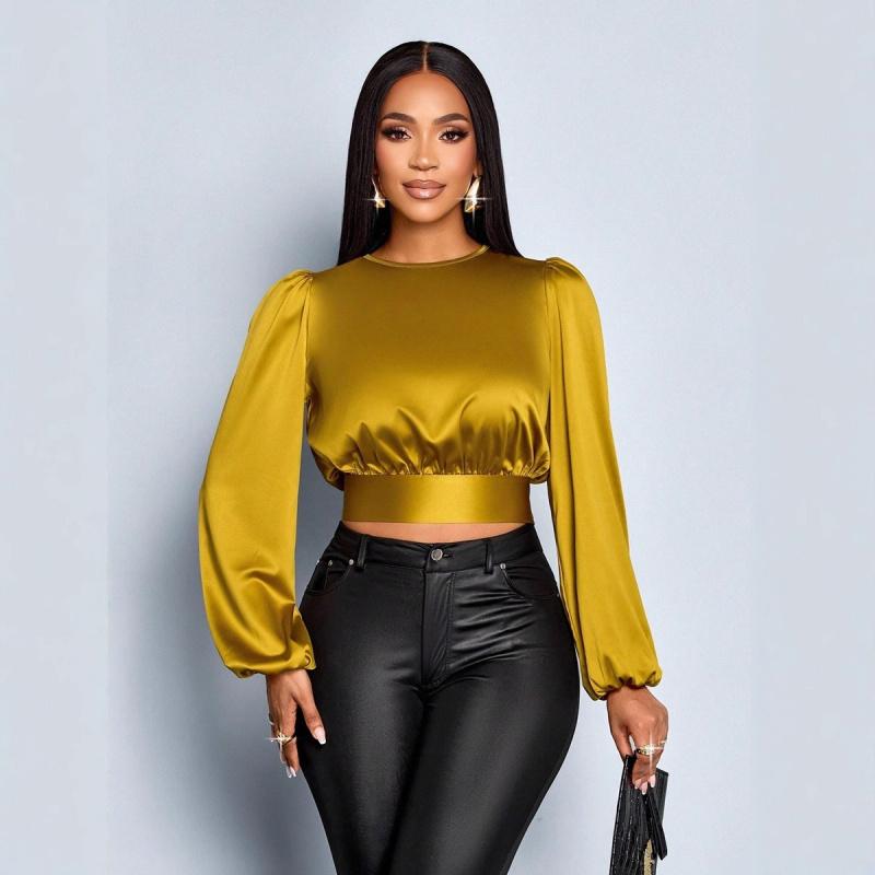 2026 Spring New Satin Shirt Sexy Leopard Print Women's Backless Top