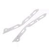 2Pcs Broken Opening Repair Stainless Steel Bracket For Third Generation Fit Jazz Gk5 Front Bumper Repair Metal Plate  Buckle