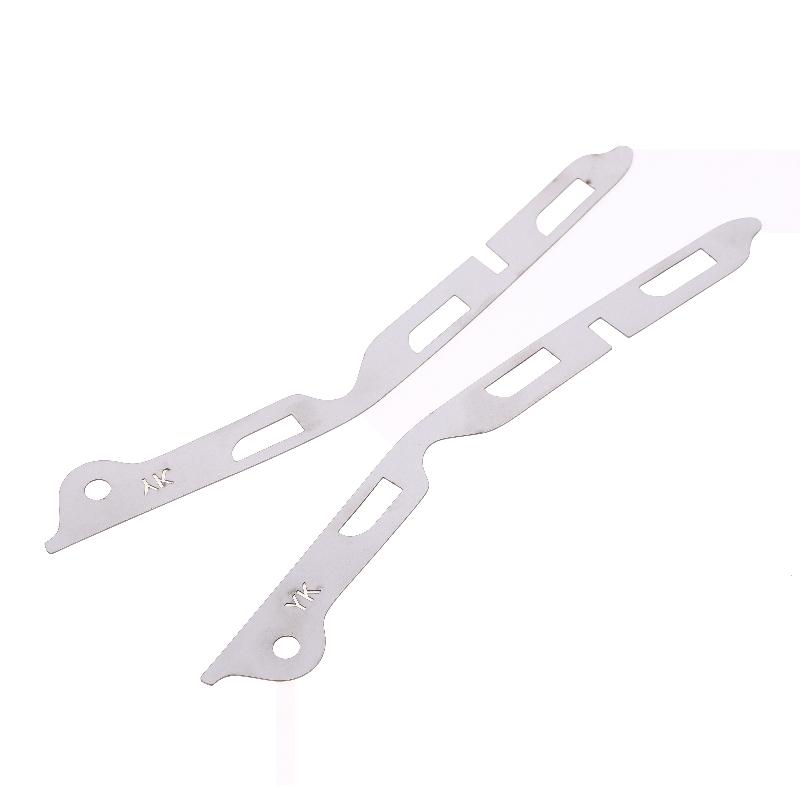 2Pcs Broken Opening Repair Stainless Steel Bracket For Third Generation Fit Jazz Gk5 Front Bumper Repair Metal Plate  Buckle