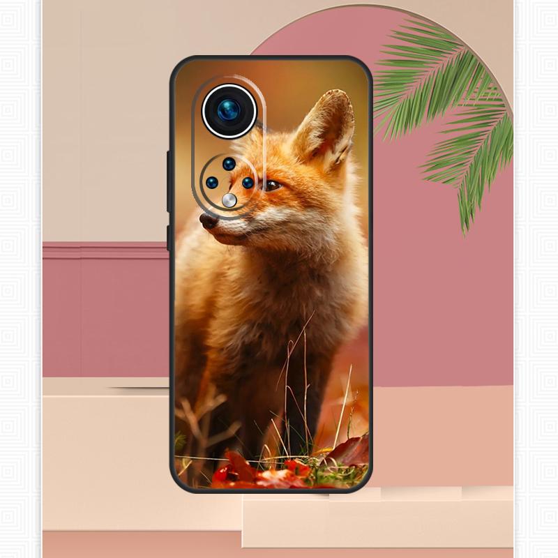 Cute Fox In Autumn Case For Honor Magic 5 6 7 8 Pro Honor 400 Lite 200 X9c X9b X9a X8b X8a X8c 50 70 90 Cover