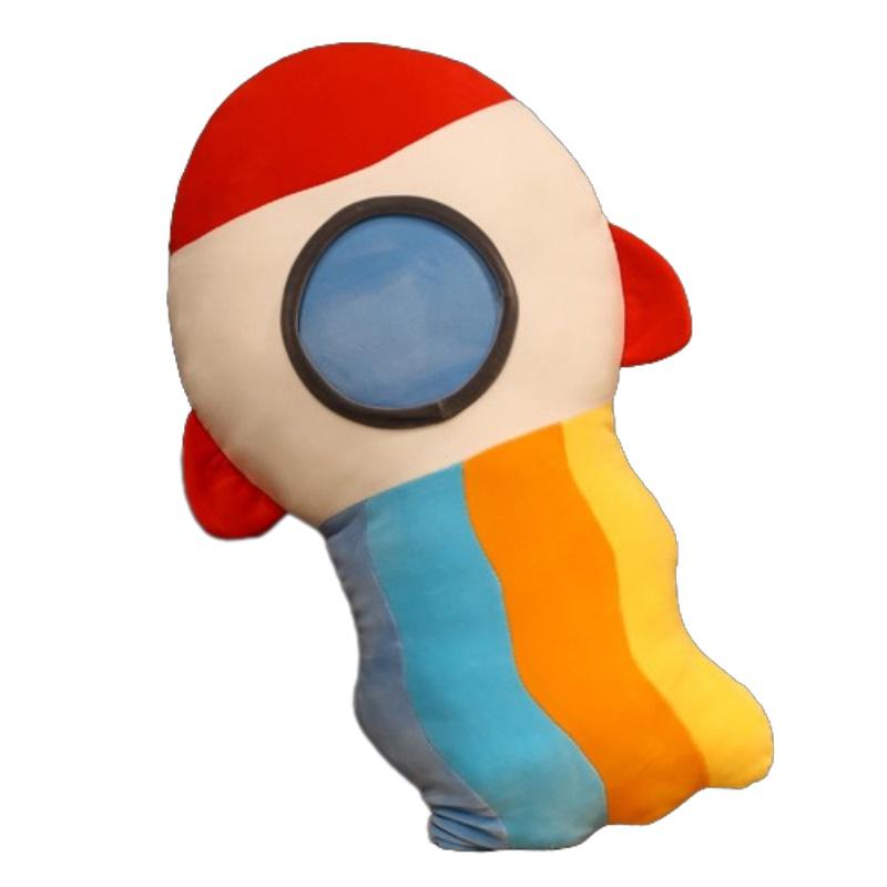 Space Explorer Rocket Ship Plush Toy Pillow Cushion