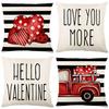 Printed Pillowcase Valentine's Day Love Letter Home Living Room Cushion Cover Bedroom Bedside Pillow