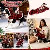 Festive Pet Christmas Horse Riding Costume Funny Holiday Party Dress Up Outfit for