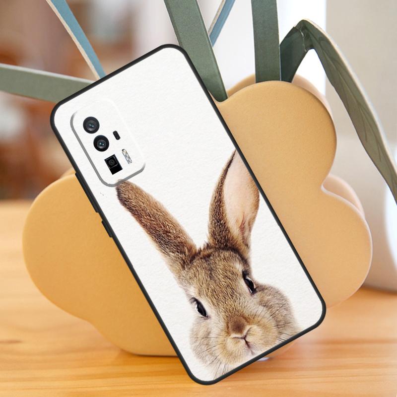 Cute Bunny Rabbit Case For POCO F6 Pro X6 X5 X3 F3 F5 M6 M5s Xiaomi 13T Pro 11T 12T 12 13 Lite 14 Ultra Cover