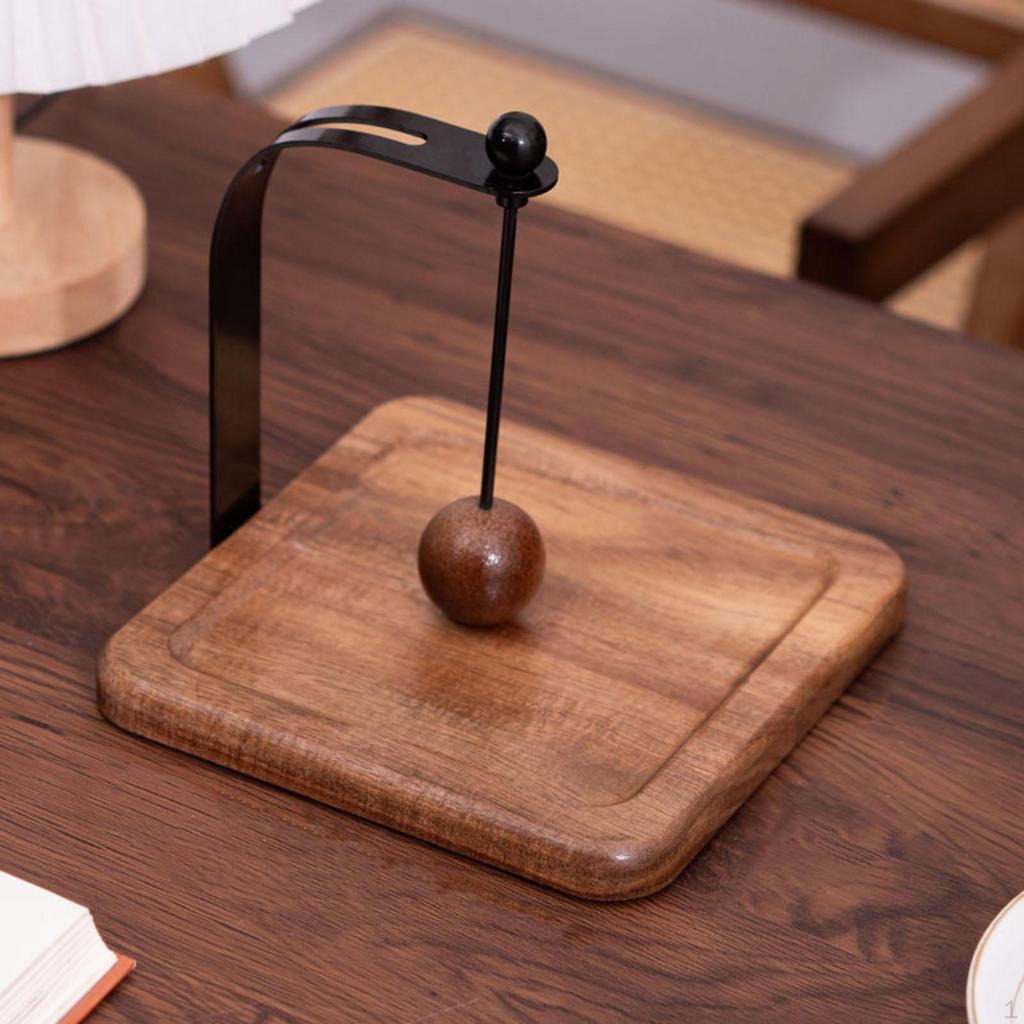 Cafe Napkin Holder Storage Rack Convenient Memos Organizer Tissue Wood Base for Dining