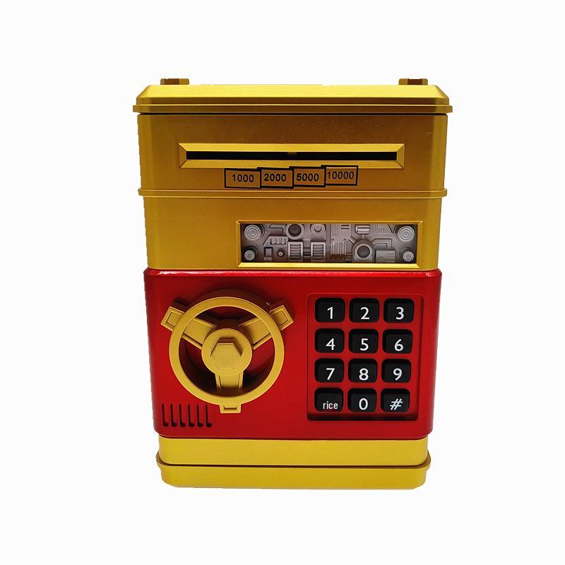 Creative Kids' ATM Piggy Bank with Automatic Money Rolling Feature