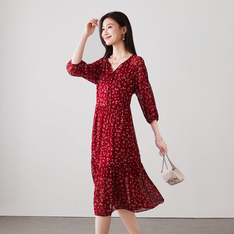 SOFSIL Women s V-Neck Floral Midi Dress XL