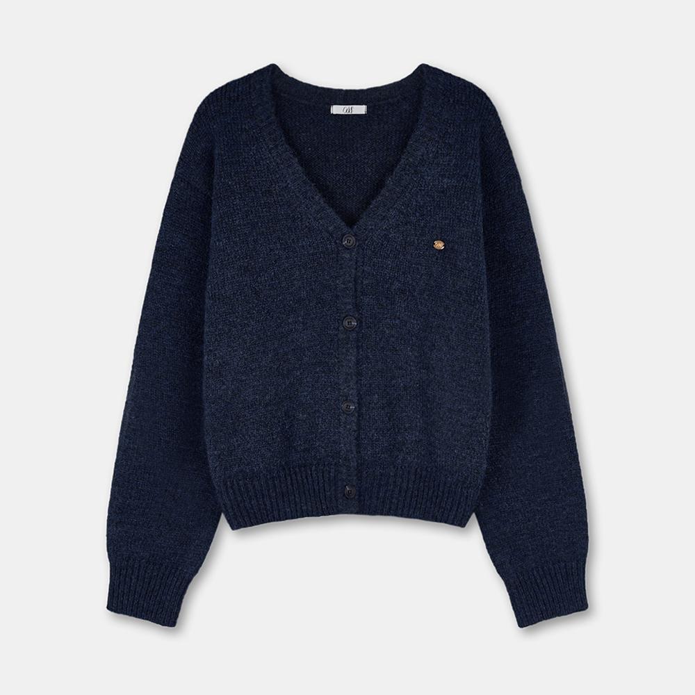Oder Coin Setup Wool Cardigan - Navy