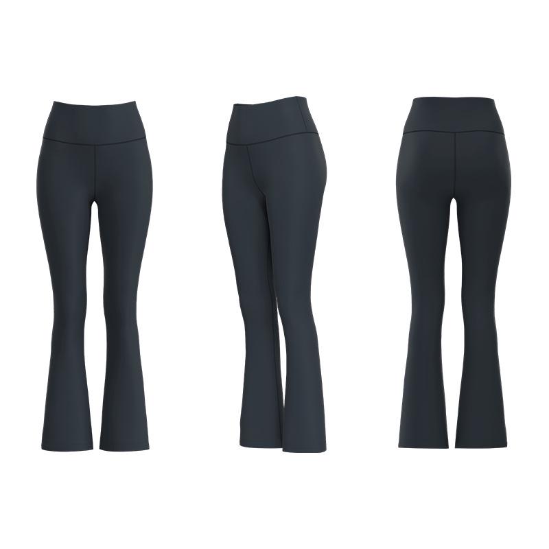 2025 High Waist Seamless Nylon Yoga Pants: Wide Leg, Hip-Lifting, Tummy Control, Stretch Slimming for Women
