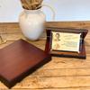 Porti 24k Gold Key Gold Bar Wood Plaque Appreciation 0.5g Gmx005