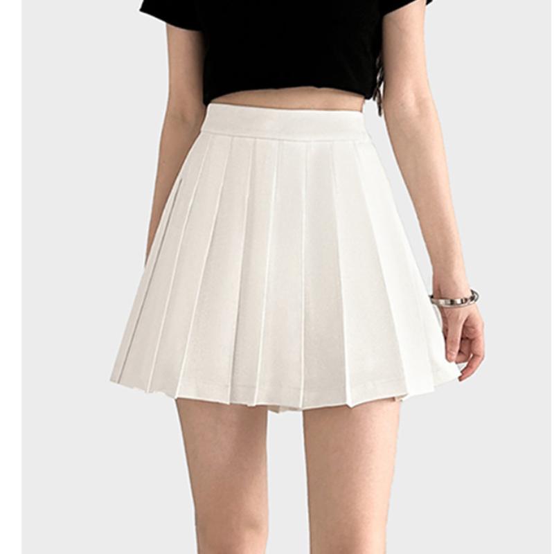 

Pleated Skirt for Women In Summer Small College Style Short Skirt High Waist Suit A-line Skirt with Inner Lining 3XL
