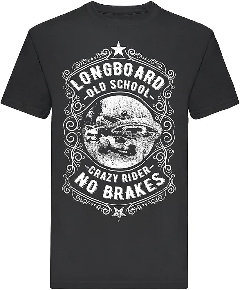 Longboard Crazy Rider Men T Shirt S