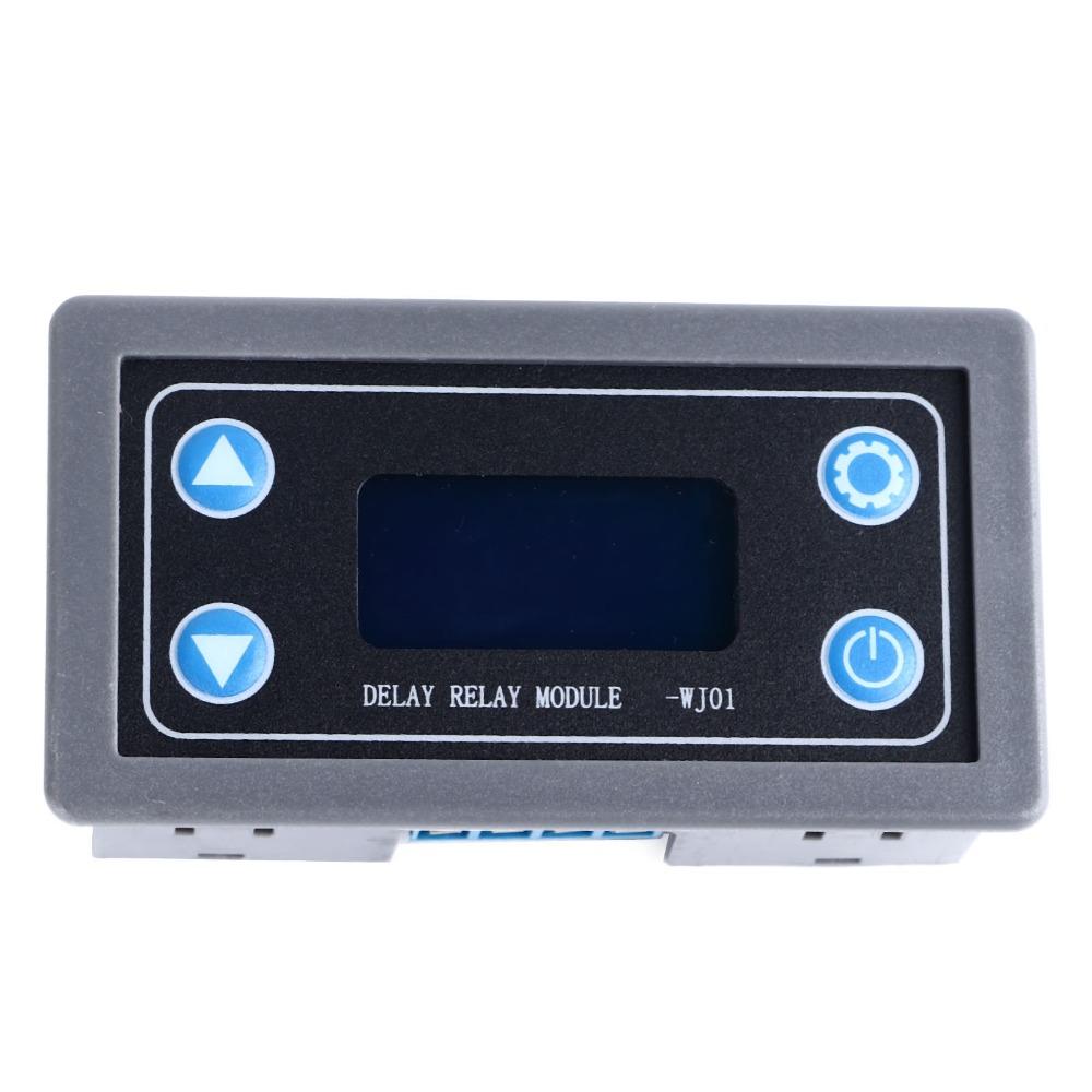

XY-WJ01 Relay Module DC 6-30V 0.01s-9999min 1 Channel Relay Module LCD Display Time Delay Relay Module Electronic Control XY-WJ01