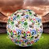 Dandy's World Print Size 5 Soccer Ball, Standard Match Football for Sports Game and Team Practice, Ideal Gift for Soccer Fans