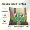 Keroro Gunsou Frog Pillow Gift Home Office Decoration Bedroom Sofa Car Cushion Cover Case 45X45