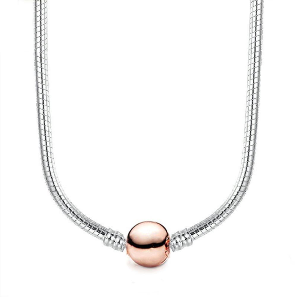 45cm Threaded Snake Chain Necklace Trendy Elegant Design for Ladies Fashion Accessory
