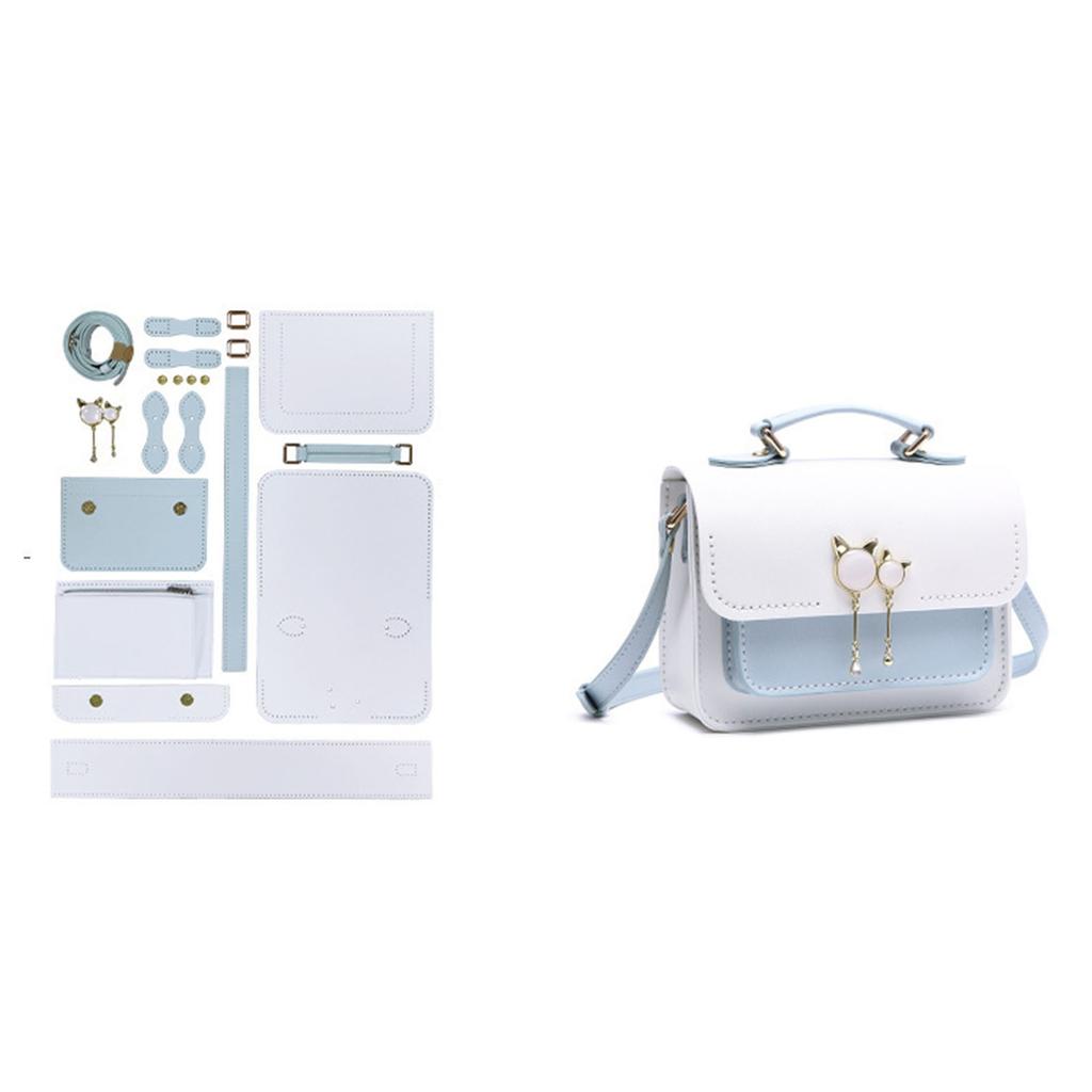 DIY Women Shoulder Bag Fashion Crossbody Bags Pu Leather Handbags Accessories Adjustable Strap Craft Gift for Girls