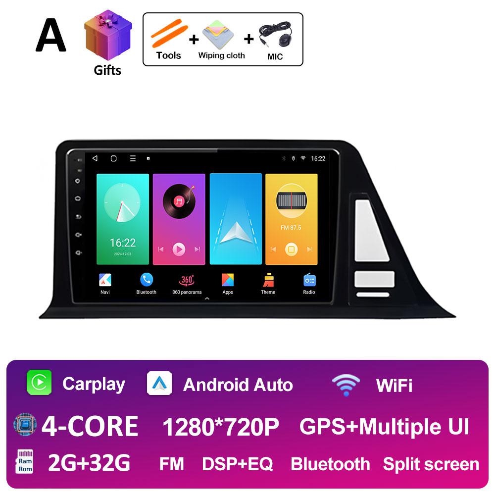 Intelligenrt System GPS Navigation For Toyota CHR C-HR 2016 2017 2018 2019 Android 14 DSP Stereo Autoradio Cooling Fan Head Unit