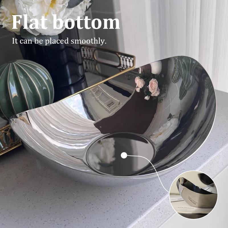 Premium Fruit Bowel Food Grade 304 Stainless Steel Home Livingroom Kitchen Coffee Luxury Fruit Bowel for Snacks