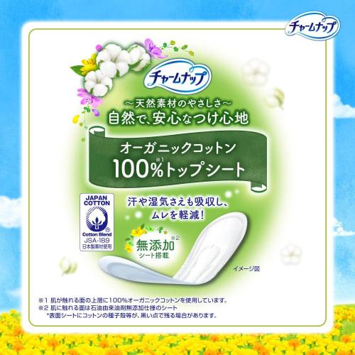 CharmNap [Bulk Purchase] [Large Quantity] Absorbent Sarafi Organic Cotton Slim Pads for Small Incontinence, Wingless, 15cc Capacity, 19cm, 48 Pads (Ur