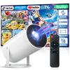 [2026 Prime Exclusive] Wireless-free, Smartphone Compatible, Beginner-friendly Compact Home Projector with 270° Rotation, 32000LM High Brightness, 108