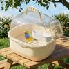 Universal Transparent Travel Bird Cage Breathable Portable Parrot Carry Box Detachable Large Space Bird Outgoing Case Travel