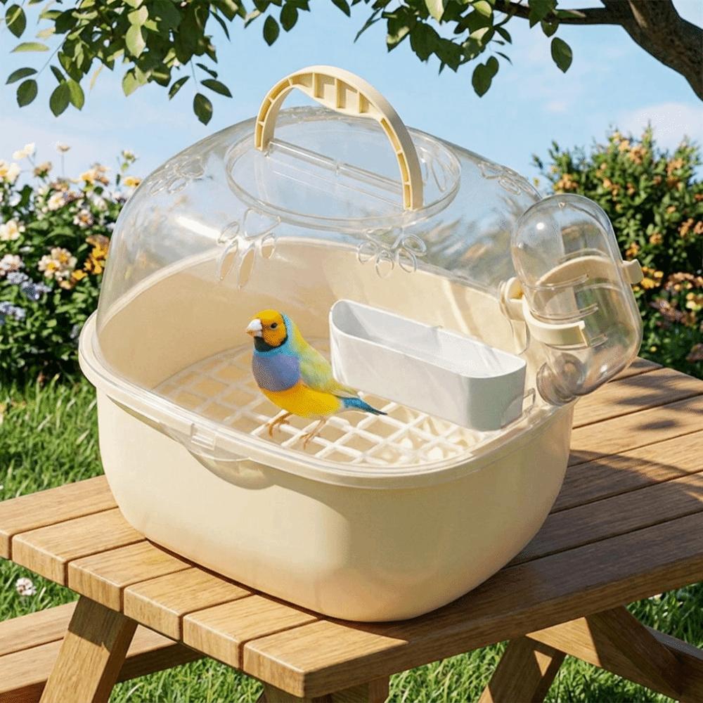Universal Transparent Travel Bird Cage Breathable Portable Parrot Carry Box Detachable Large Space Bird Outgoing Case Travel