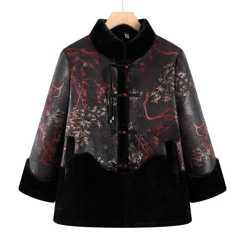 Yalu Women's Mid-Length Velvet Lined Padded Winter Coat