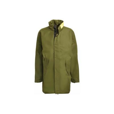 Sports Casual Mid-Length Stand Collar Jacket for Men, Military Green GM5761