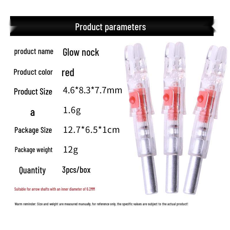 LED Auto Light-Up Nock for 6.2mm Arrow Shafts