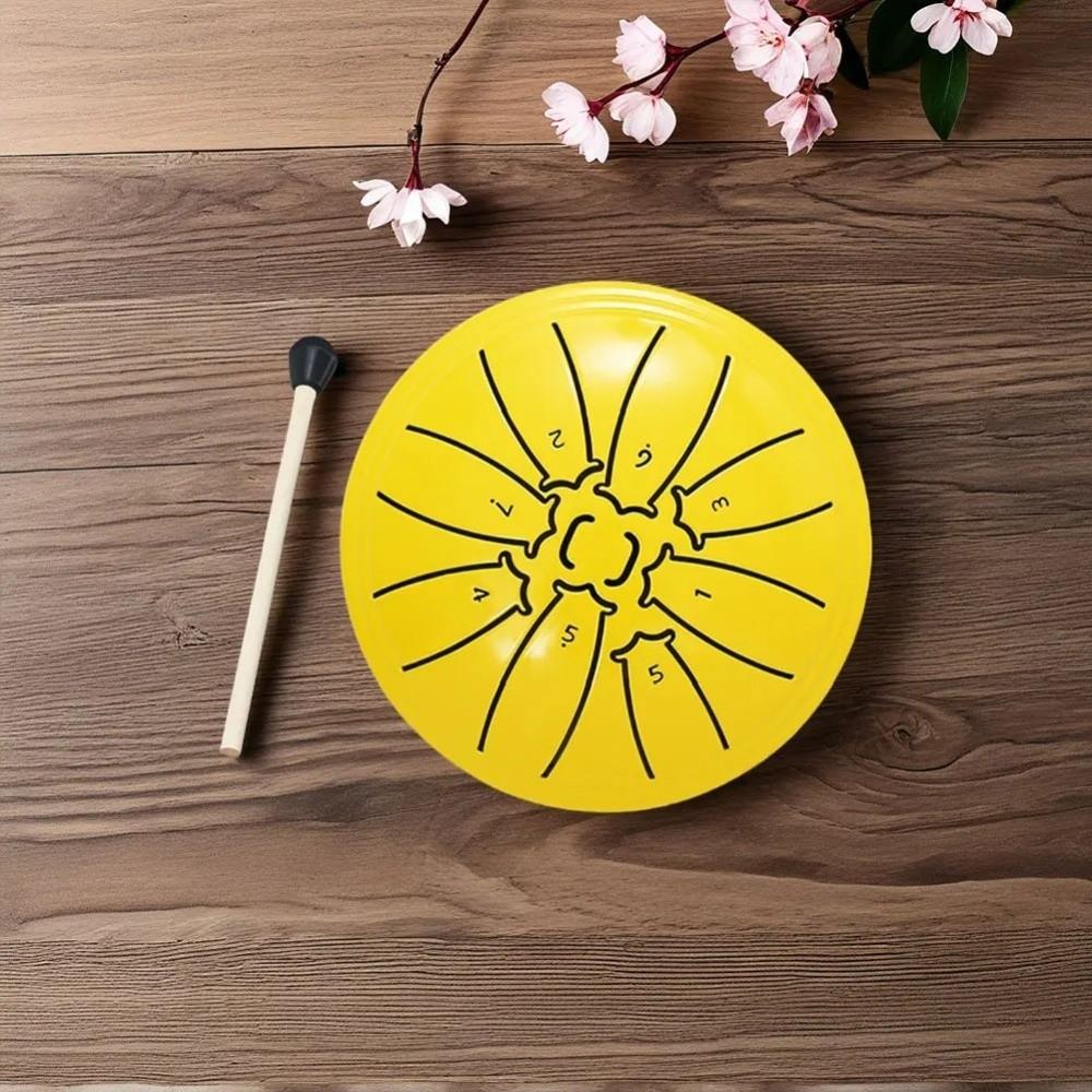 4 Inch 8 Notes Mini Hand Pan Drums Ethereal Sound Meditation Drum Steel Tongue Drum Set  Beginner