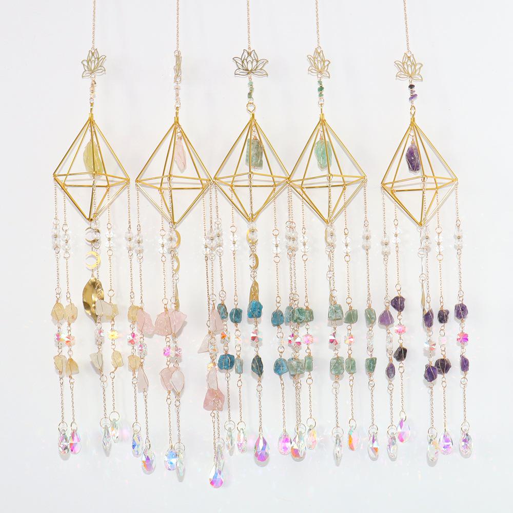 Dreamy Rainbow Crystal Wind Chime - Outdoor Sun Catcher Pendant T76