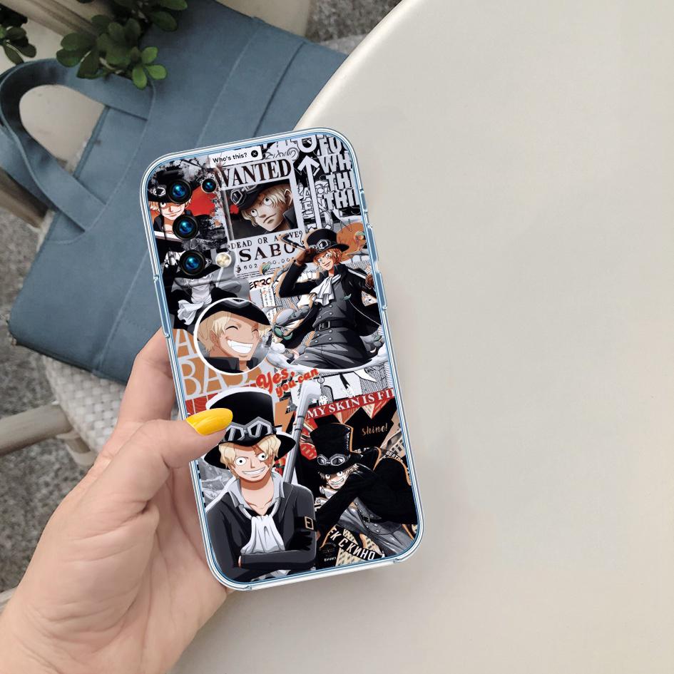 FM42 One Piece Sabo Soft Shell Transparent Phone Case for Motorola Moto G7 G8 G9 G84 G85 G73 G24 G15 Z2 Play Power Plus