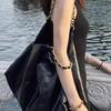 Fashion Sense Single Shoulder Armpit Bag Commuter Tote Bag New Spring and Summer Versatile Diamond Embroidered Thread Chain Bag Women