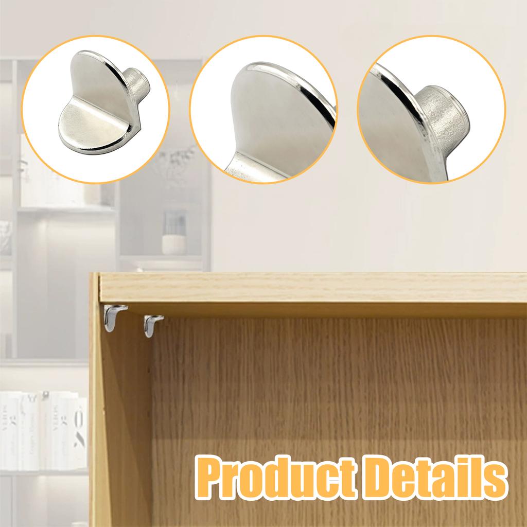 Rustproof Shelf Brackets For DIY Furniture Assembly Adjustable Cabinet Hardware Metal Shelf Support For Shelving Systems
