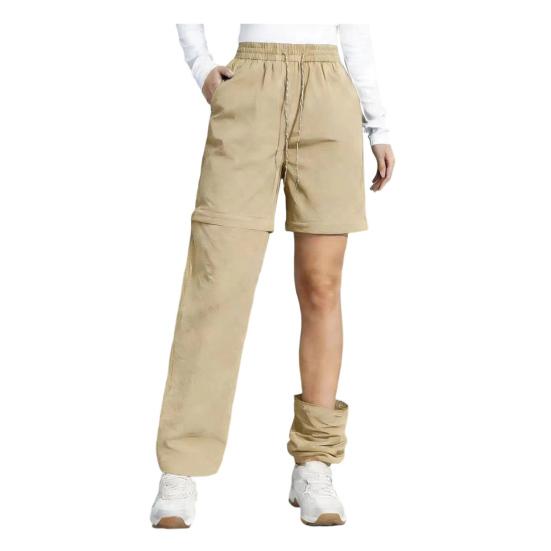 Zip Off Hiking Trousers Convertible Pants Women Shorts Waterproof To Drawstring Waist Pants