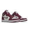 Air Jordan 1 Retro High OG Grade School 'Bordeaux' (Unisex) Bordeaux / White / Metallic Silver Kids' Basketball Shoes 575441 611