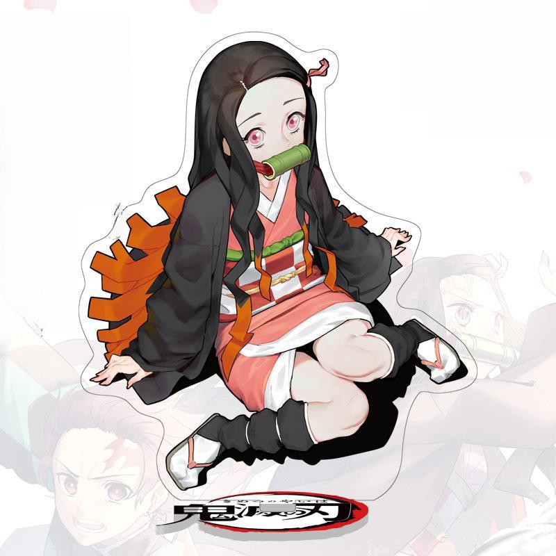 Standee de 16 cm de altura de "Demon Slayer" de Tanjiro y Nezuko - Adorno Acrílico