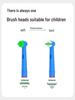 Children's Electric Toothbrush with 360° Rotation, Rechargeable, Suitable for Ages 3-12, and Adults.