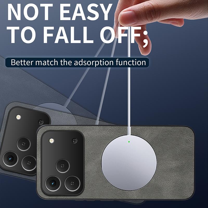 For Tecno Spark 50 4G/Tecno Spark50 4G Case Simple Stylish Magnetic Suction Luxury PU Leather Skin-friendly Anti-drop Cover